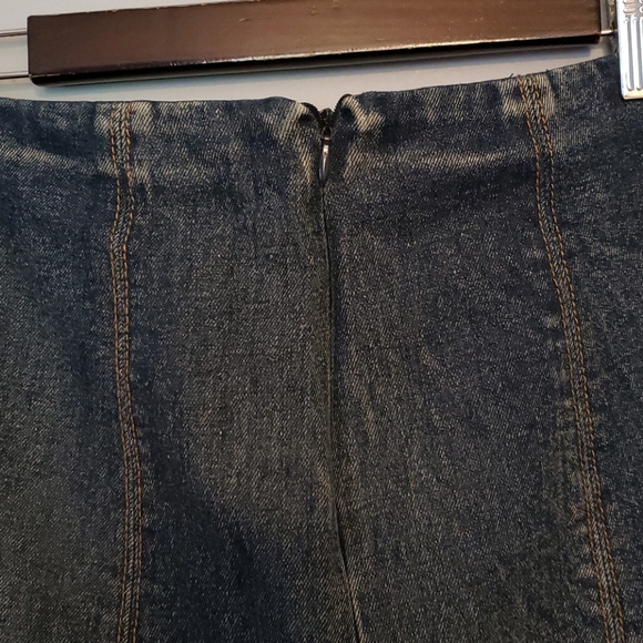 NWT Altar'd State Dark Denim Mini Skirt - Picture 3 of 3